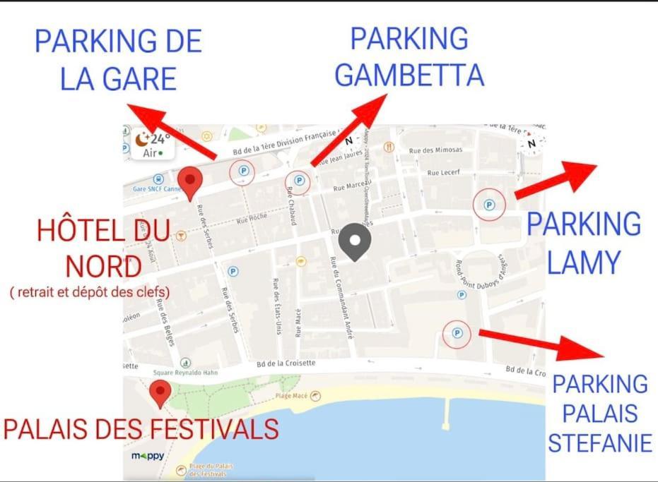 Cannes Centre Proche Plage Croisette Palais Des Festivals 외부 사진